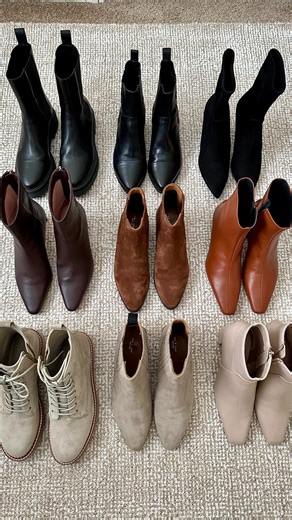 Crystalin Da Silva | 5ft Petite Mom With Good Taste on Instagram: "Probably the most popular topic in my DM’s - ankle booties and how to style them. We’re no longer wearing ankle booties with rounded toes, little-to-no shafts, and short insteps. These are styles of the past and for good reason - they don’t flatter the leg and they’re harder to style with all the different denim shapes and lengths. Look for ankle booties with longer shafts and an elongated instep. The longer shaft allows your boo