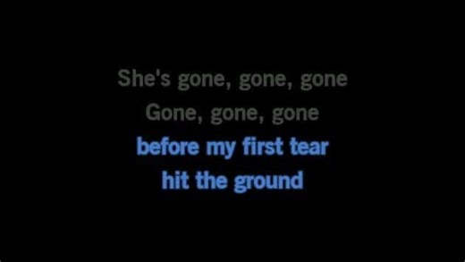 Karaoke She's Gone, Gone, Gone - Lefty Frizzell - CDG, MP4, KFN - Karaoke Version