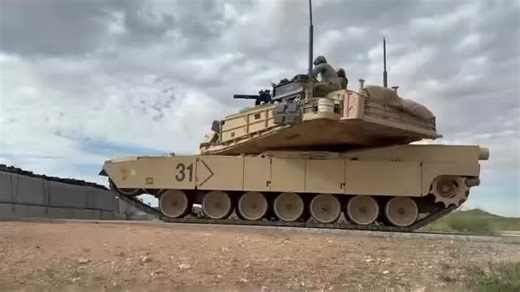 Another view of the minigun being tested on the Abrams. This is just for proof of concept and is not conceptualized for use on the loader’s position. More information forthcoming. | Tankers