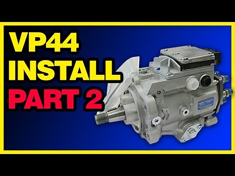 VP44 Dodge Cummins Injection Pump Install | VP44 Pump Installation Part 2/2