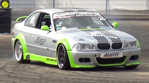 E46 M3 Coupe Slides Through Drift Challenge