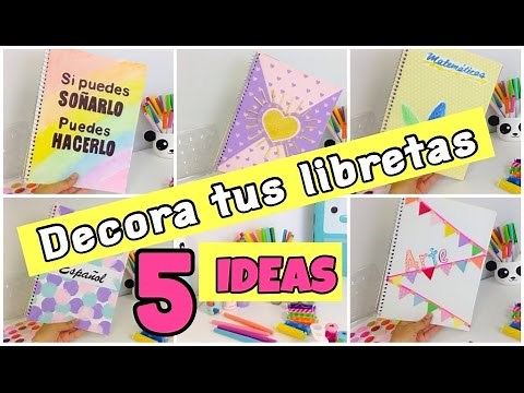 IDEAS para DECORAR tus LIBRETAS