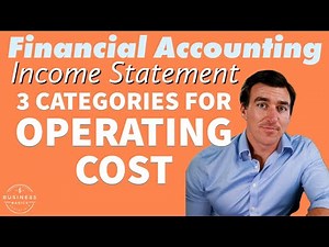 3.7) Operating Cost INTRODUCTION | 3 Categories (COGS, SG&A, A&D)