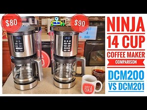 Ninja XL 14 Cup Coffee Maker COMPARISON DCM200 vs DCM201