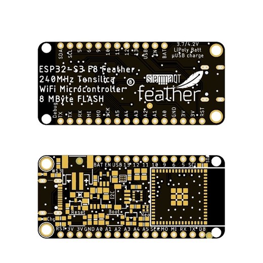 Silkscreen respin for an ESP32-S3 Feather