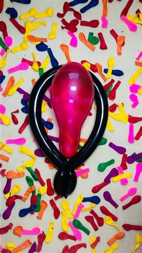 ASMR Balloon Rub || Red Duo Hand Pop || Gentle Burst 🎈🔴💥 #asmr #balloonpop #satisfying