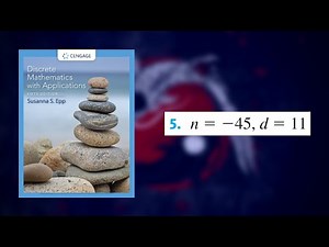 (4.5.5) Understanding Quotients and Remainders: Non-Negative Remainders in the Division Algorithm