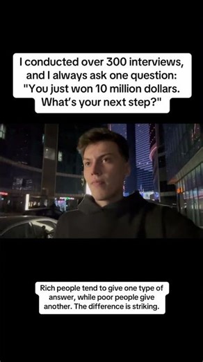 I conducted over 300 interviews, and I always ask one question.