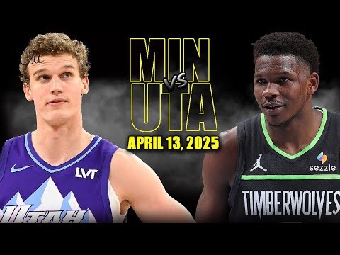 Minnesota Timberwolves vs Utah Jazz Full Game Highlights - April 13, 2025 | NBA Regular Season
