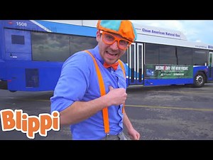 WOW! Blippi Explores Bus | Blippi | Learn With Blippi | Funny Videos & Songs