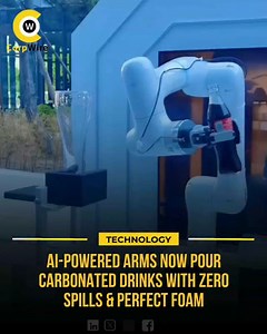 Robotic arms equipped with AI and precision sensors are mastering the art of pouring carbonated drinks controlling tilt, speed, and angle in real time to eliminate spills and excess foam. Delivering barista-level consistency in every glass, these systems are set to transform service in bars, restaurants, and events worldwide. #corpwire | CorpWire