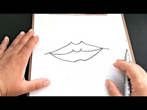 Cómo DIBUJAR una BOCA paso a paso | Dibujo de una BOCA Fácil