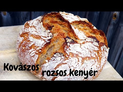 Kovászos kenyér készítése házilag.Kovászolt rozsos kenyér készítése házilag recept kezdőknek