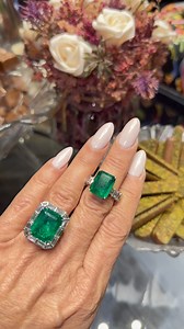 11K views · 966 reactions | THE GREEN LIGHT!!!  @kamyenjewellery emerald rings, totally different in design, yet each one is so beautiful! Which is your favorite? Both rings available form Kamyen, please contact @kamyenjewellery for details.  | Tracey Ellison | Facebook