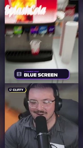 The Crowd Control Clip of the Week goes to Cliffy for this expertly-timed Blue Screen of... Soda?