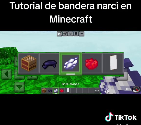 Tutorial de creación de bandera Narzi en Minecraft
