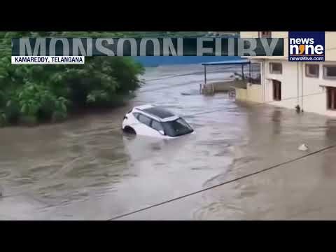 Telangana Floods: Kamareddy Submerged, NH-44 Closed, Rescue Underway