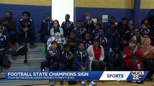 Bethesda Academy football stars sign after state championship season