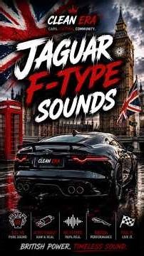 Jaguar F-Type Sounds.Volume UP!!!#asmr #jaguar #svr #v8