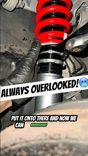 The EASIEST Way to Adjust Coilover Ride Height! #mechanic #coilovers