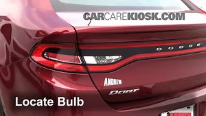 Rear Turn Signal Replacement on a 2015 Dodge Dart SXT 2.4L 4 Cyl.