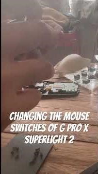 changing broken mouse switches #logitech #mouse #gprowireless #youtube #fyp #tiktok