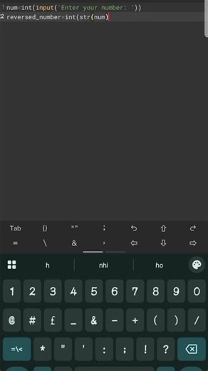 How to Reverse a number in python 🫨 #coding #python #codingbat #learnpython #pythontutorial