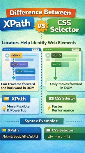 XPath vs. CSS Selectors | Learn Selenium #selenium #sdet #qainterview