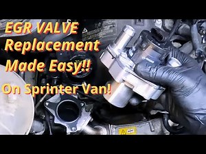 How to replace the EGR valve in the Mercedes Sprinter van?