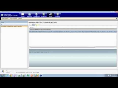 Sage Estimating SQL and Beyond