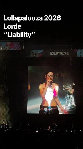 Liability - Lorde - Lollapalooza 2026 #lorde #concert #festival #livemusic #lollapalooza