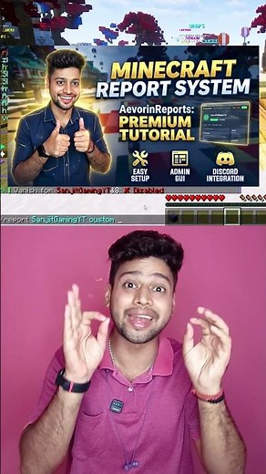 Best Minecraft Report Plugin 2026 🔥 AevorinReports Full Setup #shorts #minecraft