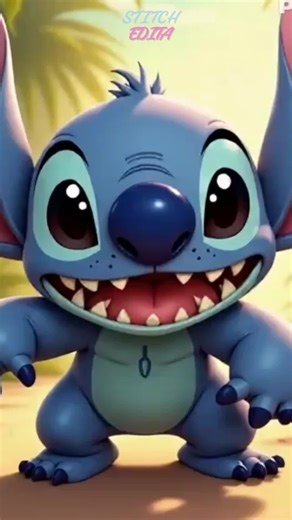 Stitch Feliz! #ai #aigenerated #animation #stitch #liloestitch #liloandstitch #Disney