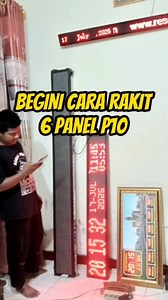 Begini Ternyata Cara Rakit Running teks pada frame dengan panel p10. | Rokhmad Astika Triprasetia
