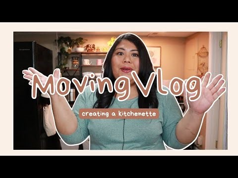 creating a kitchenette in a small apartment | moving vlog series