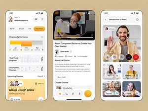 Course Learning App UI Design🎓