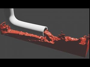 Flow through pipe animation #flow #fluid #hydraulics #hydraulic