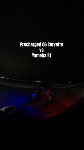 Procharged C6 Corvette vs Yamaha R1