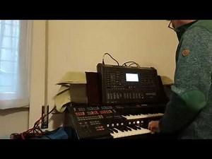 Solton Ketron X4 orchestra module with Yamaha HS-8 Electone Test