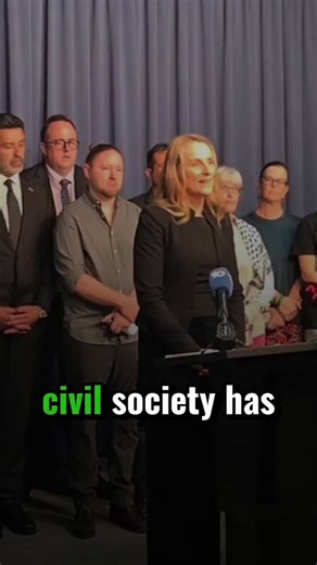 Today I stood with representatives of civil society who are gearing up to defend our democracy against Chris Minns assault on our right to peaceful protest and assembly. The Minns Labor Government is disgracefully and dangerously drawing a line between peaceful pro-Palestine protests, and the abhorrent antisemitic terrorist mass shooting at Bondi Beach. We are prepared to take this Constitutional legal fight to protect our freedom of political communication and our right to peaceful assembly. In