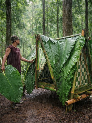 #bushcraft #survival #Shelter #rain #Plastic