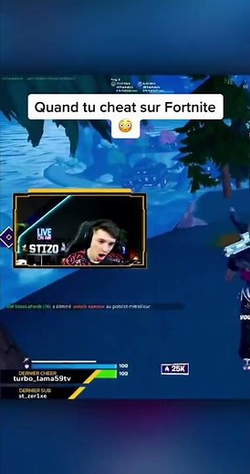 J’installe un CHEAT sur FORTNITE 🧐| #shorts Stizo #fortnite
