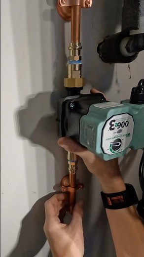 Hot water circulating pump replacement 💦 #plumbing #plumber #amsr #diy