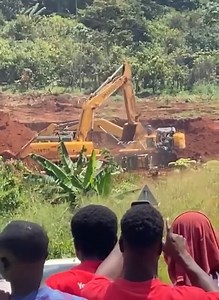 39K views · 590 reactions | An anti-galamsey task force has destroyed multiple excavators using another excavator at an illegal mining site at Sefwi-Boinzan in the Juaboso District of the Western North Region. #ABNGhana #angelrockmixture #angelcola | Angel FM Kumasi 96.1 | Facebook
