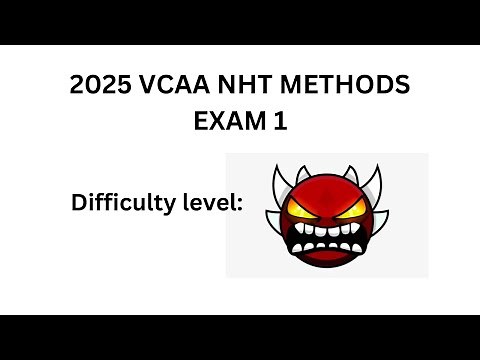 2025 VCAA NHT Math Methods Exam 1 Suggested Solutions