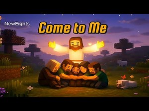 Come to Me ( Matthew 11:28 ) – Peaceful Minecraft Worship Song | Christian Animation #minecraftjesus
