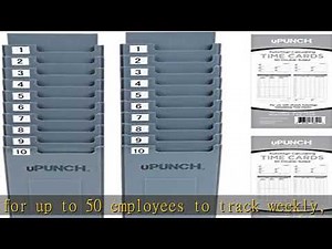 uPunch Calculating Time Clock Bundle with 200 Cards, 3 Ribbons, 2 Time Card Racks, & 2 Keys (HN4500)