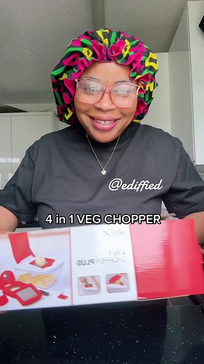 Red and White 4 in 1 Veg Chopper - Easy Chopping in Hot Colour
