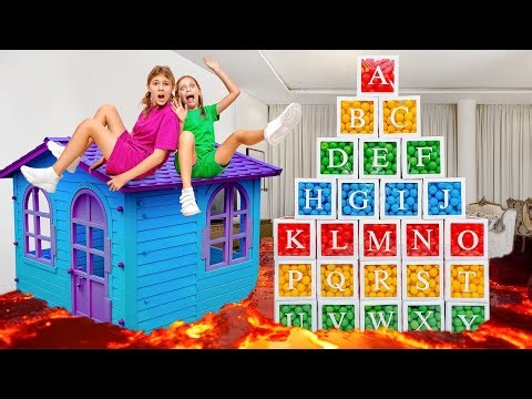 ABC Playhouse Adventure with Colored Balls! 🎨🔤Find the Letters!