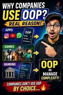 Why Every Company Uses OOP 🤯 | Apps, Games & Banking Explained #shorts